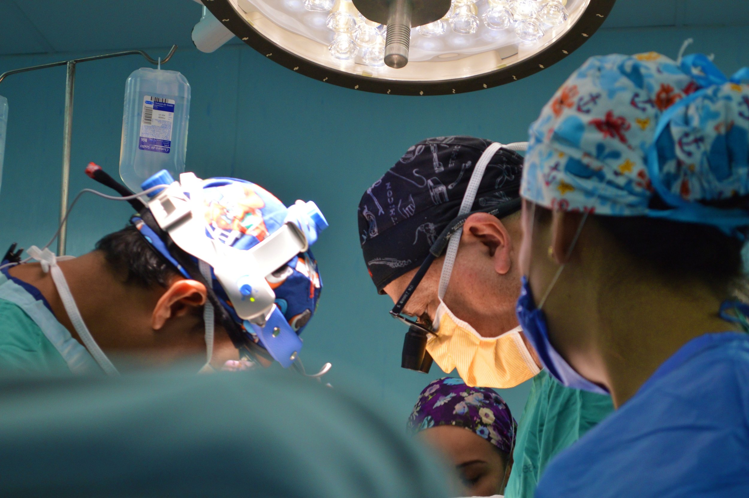 Surgical team in operating theatre